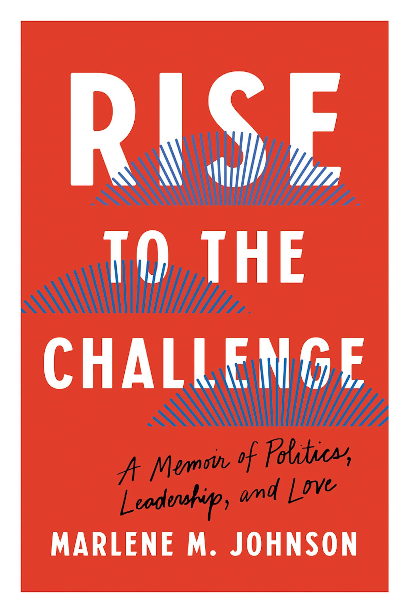 cover of Rise to the Challenge features the title on a red background