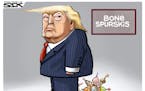 Sack cartoon: Trump and Russia