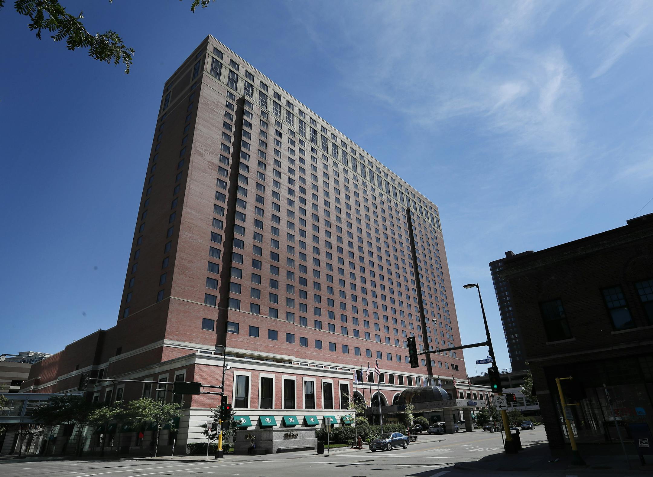 The Hilton Hotel in downtown Minneapolis has been sold for about $143 million. ] CARLOS GONZALEZ cgonzalez@startribune.com - July 26, 2016, Minneapolis, MN, The 821-room Hilton Minneapolis, the city's largest hotel, has sold for about $143 million.