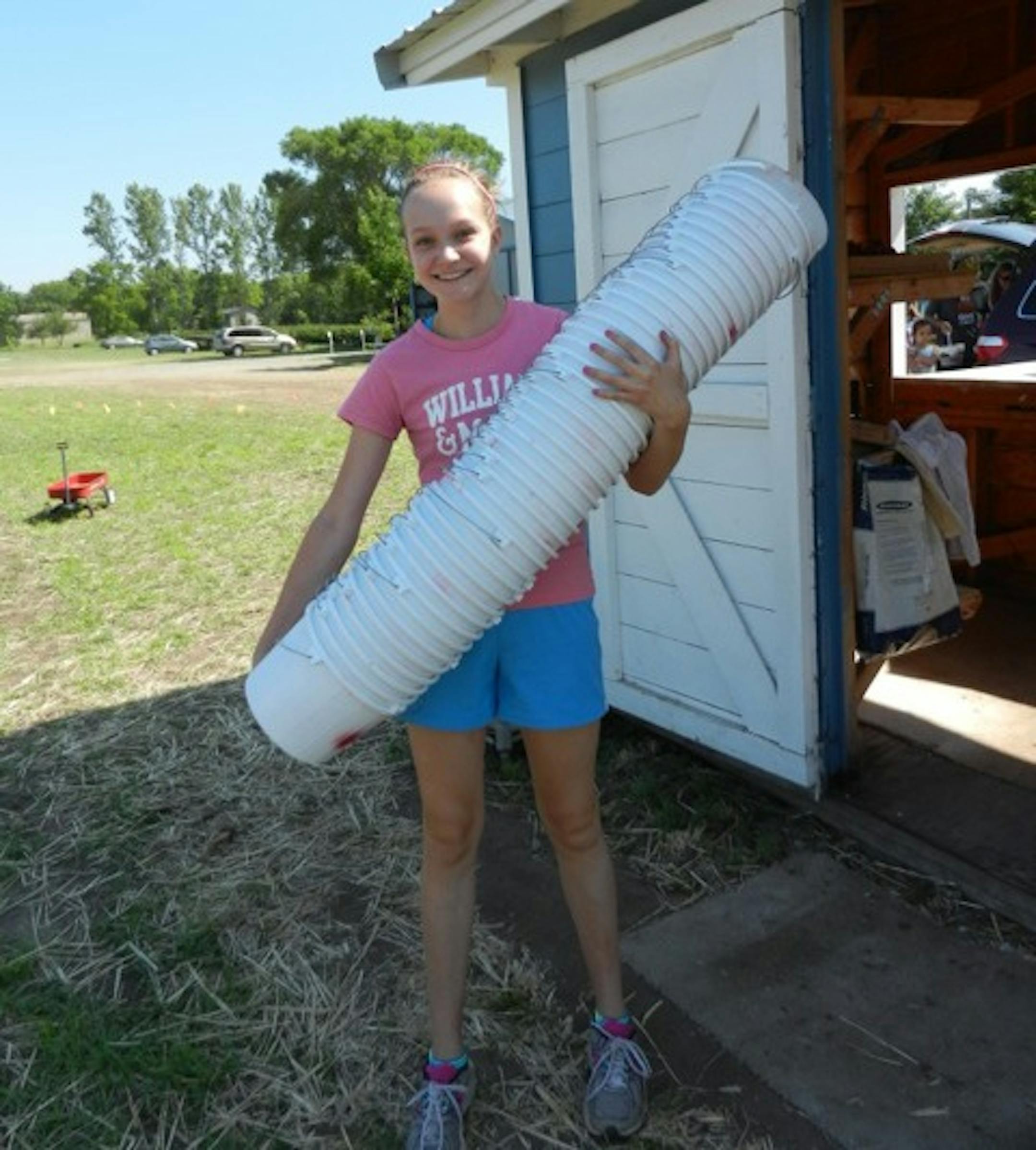 Hannah Enck, a sophomore at Prior Lake High School, worked at a strawberry farm to earn money to dig a well in India.