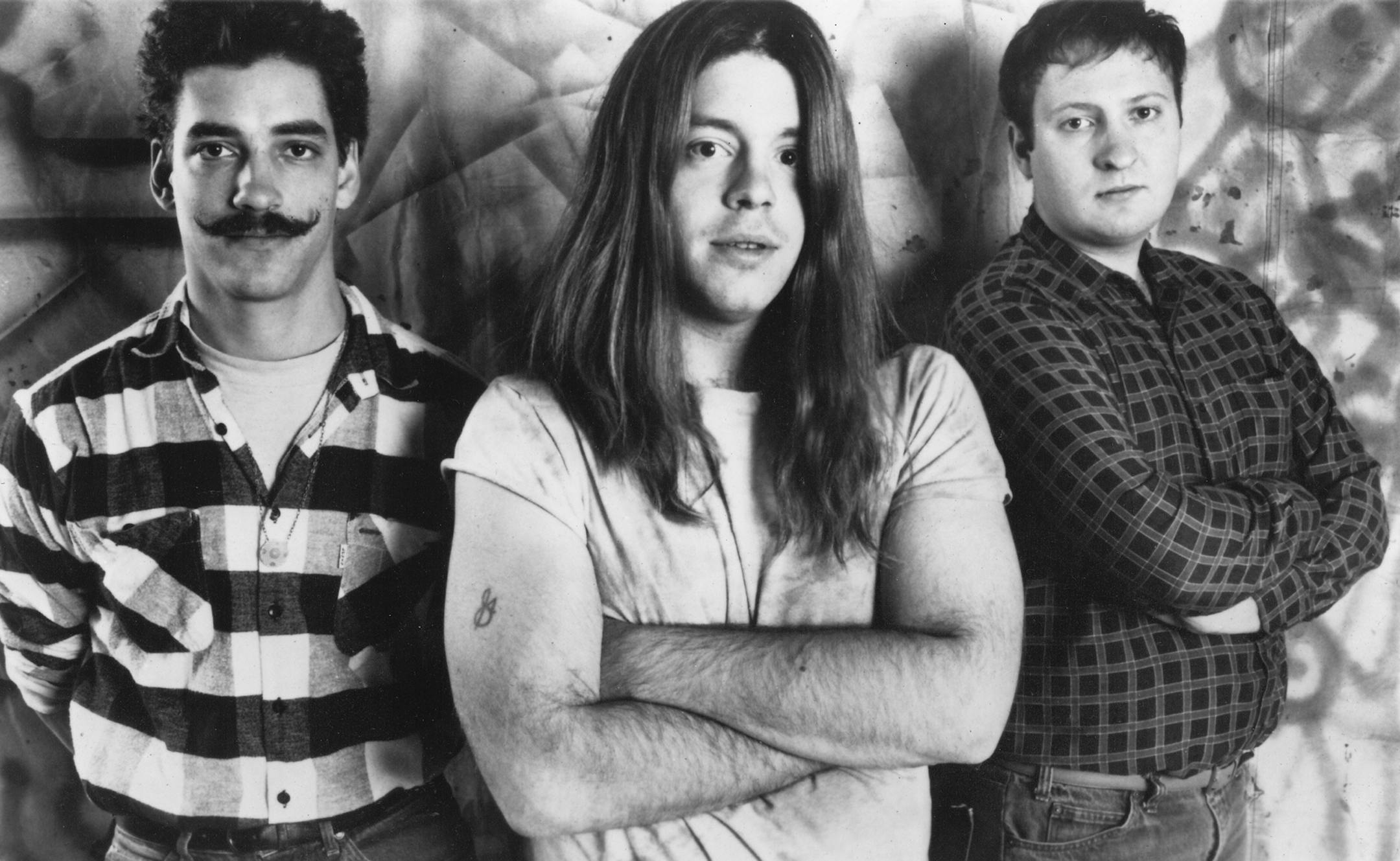 Hüsker Dü in its heyday. From left: Greg Norton, Grant Hart and Bob Mould.