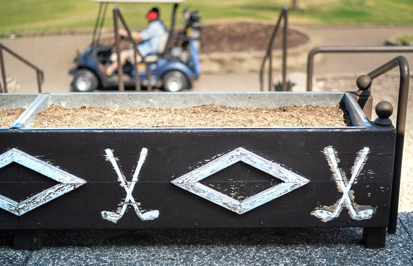 Soon to be filled planters at Hiawatha Golf Course in Minneapolis. ] GLEN STUBBE &#x2022; glen.stubbe@startribune.com Tuesday, May 1, 2018 The future of Hiawatha Golf Course is still unclear. Will it still have golf? Something completely different? One this is clear, however: an 18-hole golf course is highly unlikely. A community advisory committee met on April 30 (the second meeting) and will be tasked with designing its fate. What's Happening at this time: .The front nine holes are open for pl