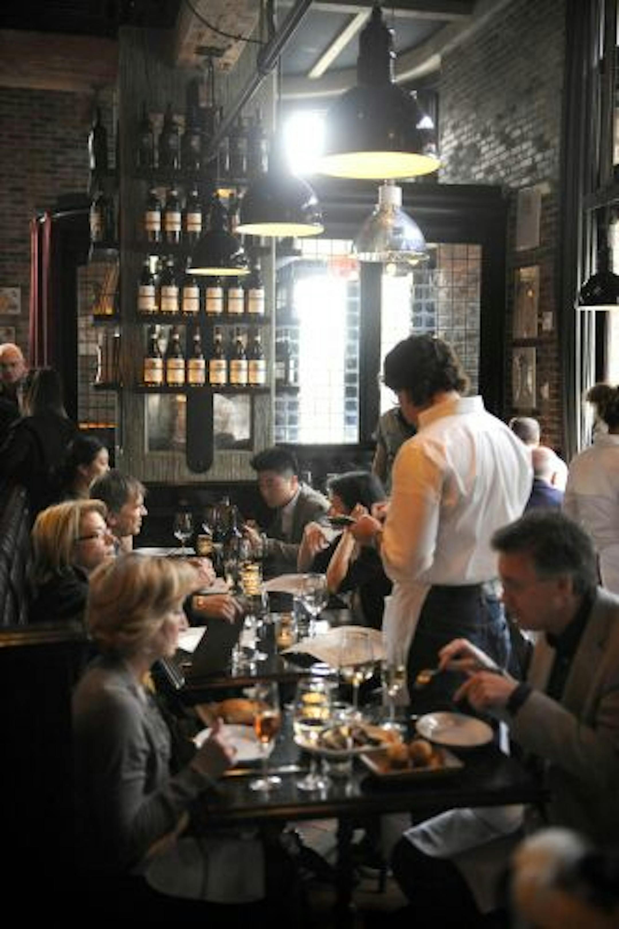 Locanda Verde, an Italian restaurant in New York that's reasonably priced.