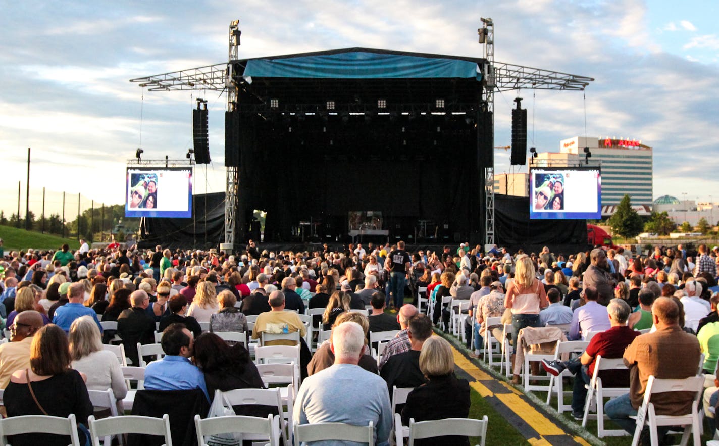 Mystic Lake Casino's outdoor stage.