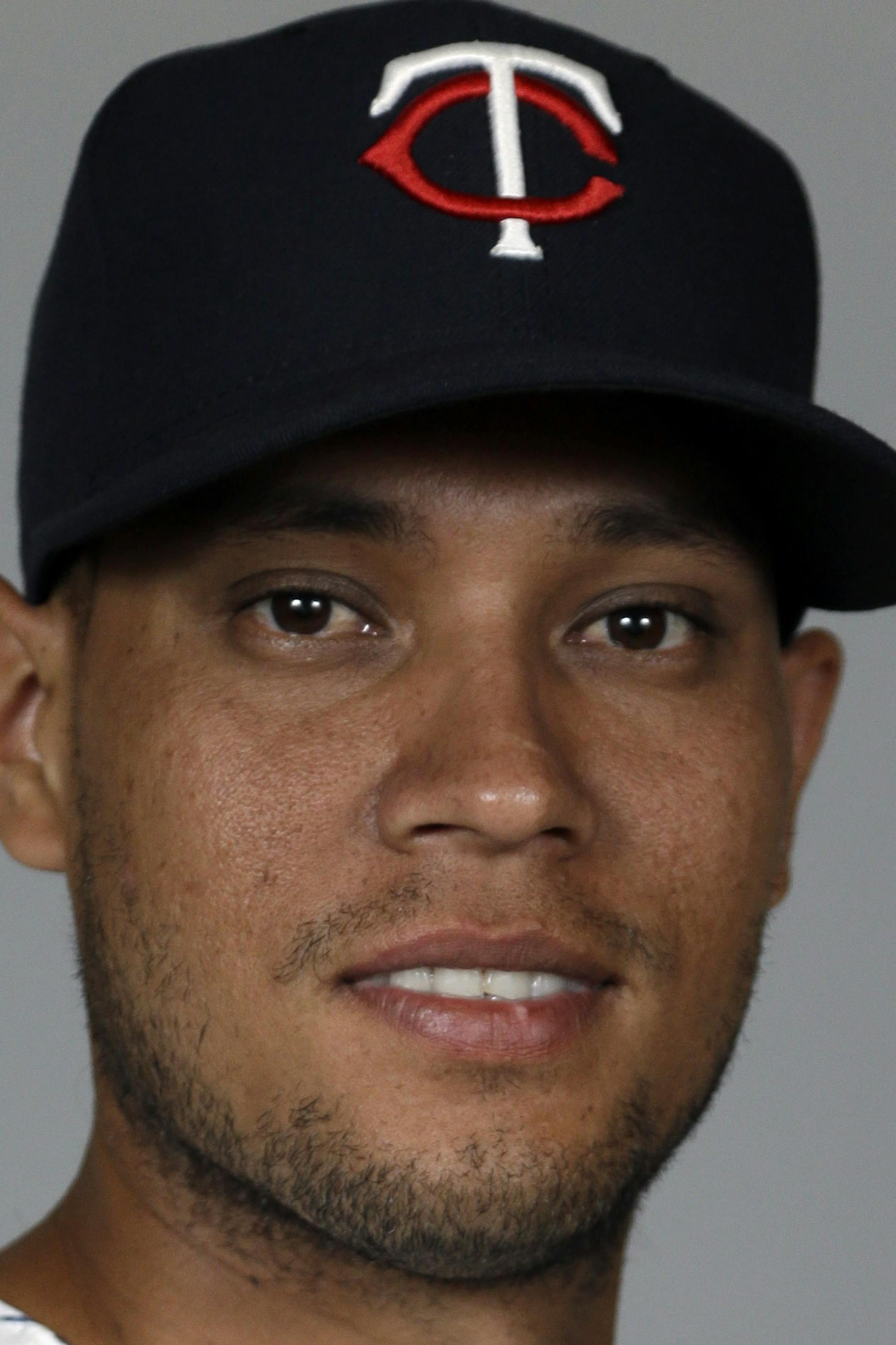 This is a 2014 photo of pitcher Yohan Pino of the Minnesota Twins baseball team. This image reflects the Twins active roster as of Tuesday, Feb. 25, 2014 when this image was taken. (AP Photo/Steven Senne) ORG XMIT: FLSR1