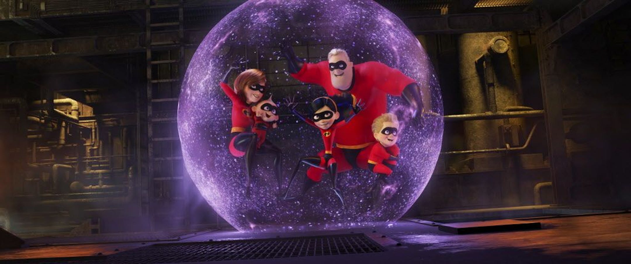 This image released by Disney Pixar shows a scene from "Incredibles 2." The acclaimed Pixar sequel "Incredibles 2" has passed $1 billion in worldwide ticket sales, making it Disney's third film this year to cross the box-office milestone. Disney said Tuesday that Brad Bird's summer blockbuster reached $1 billion on Monday, July 30.