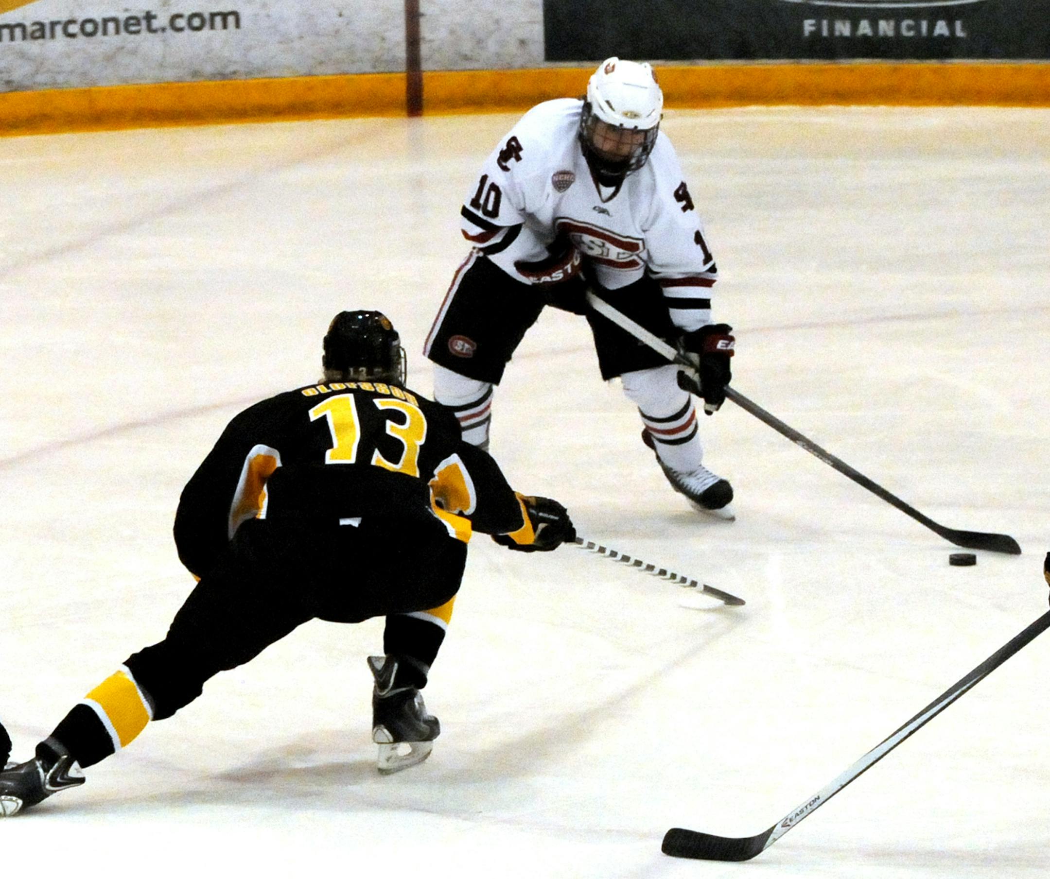 The Wild has signed one of its top prospects, Colorado College's Gustav Olofsson (13), to an entry-level contract. Olofsson will sign an amateur tryout and begin with the Iowa Wild next week.