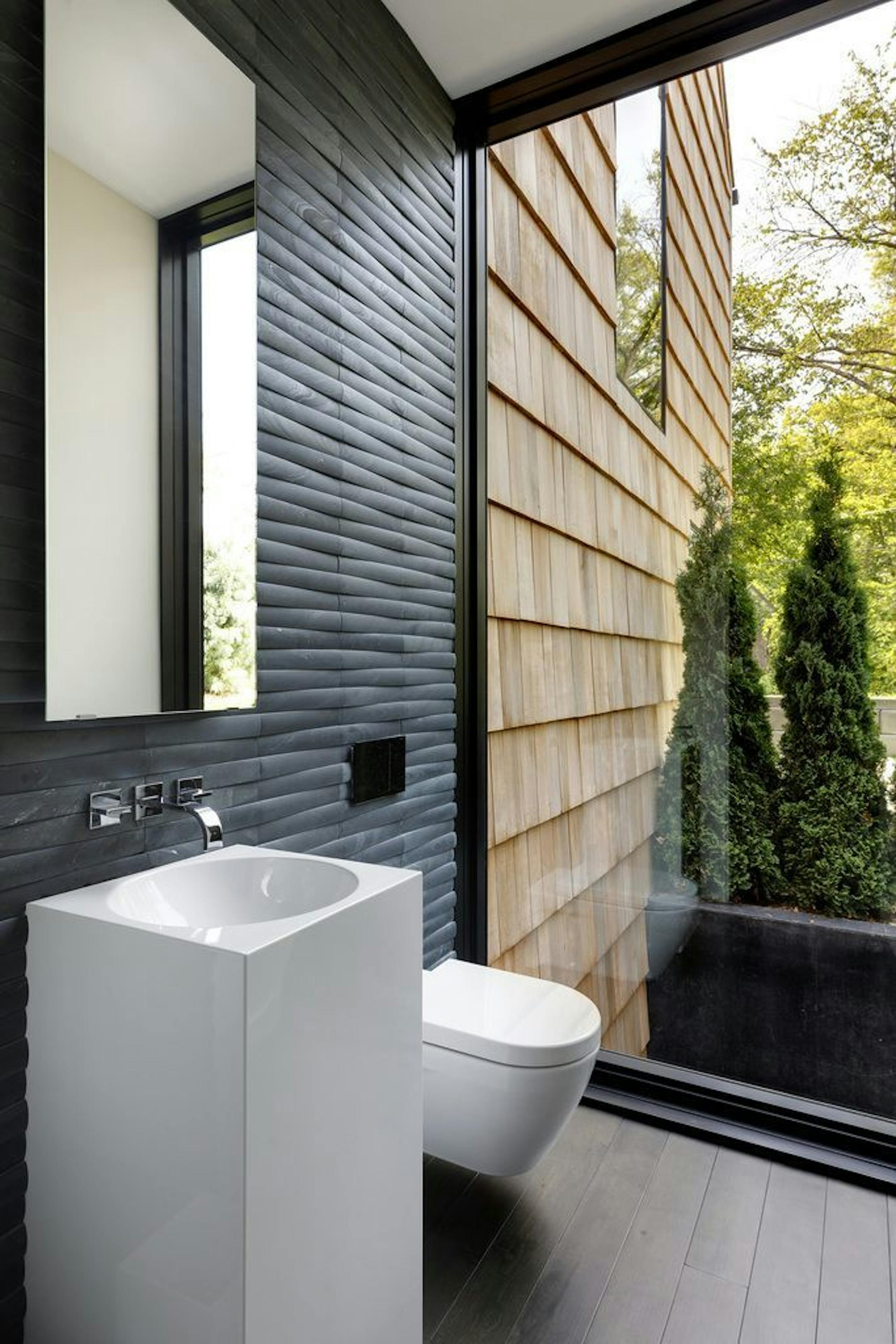 Powder room with a view.