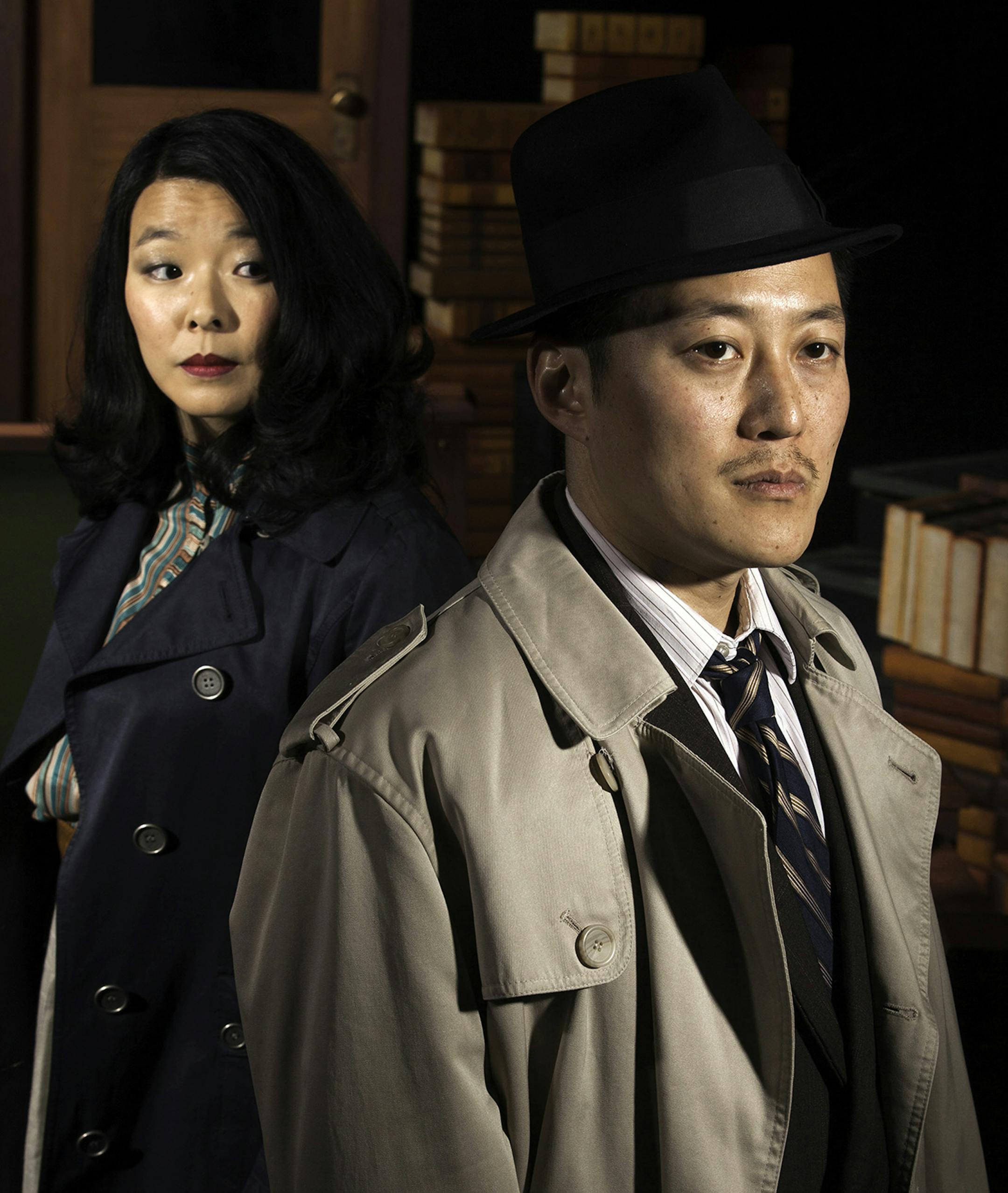 Sara Ochs as Nancy Wing and Kurt Kwan as Sam Shikaze in the Guthrie's "Yellow Fever." ¬© Eric Melzer Photography, 2012