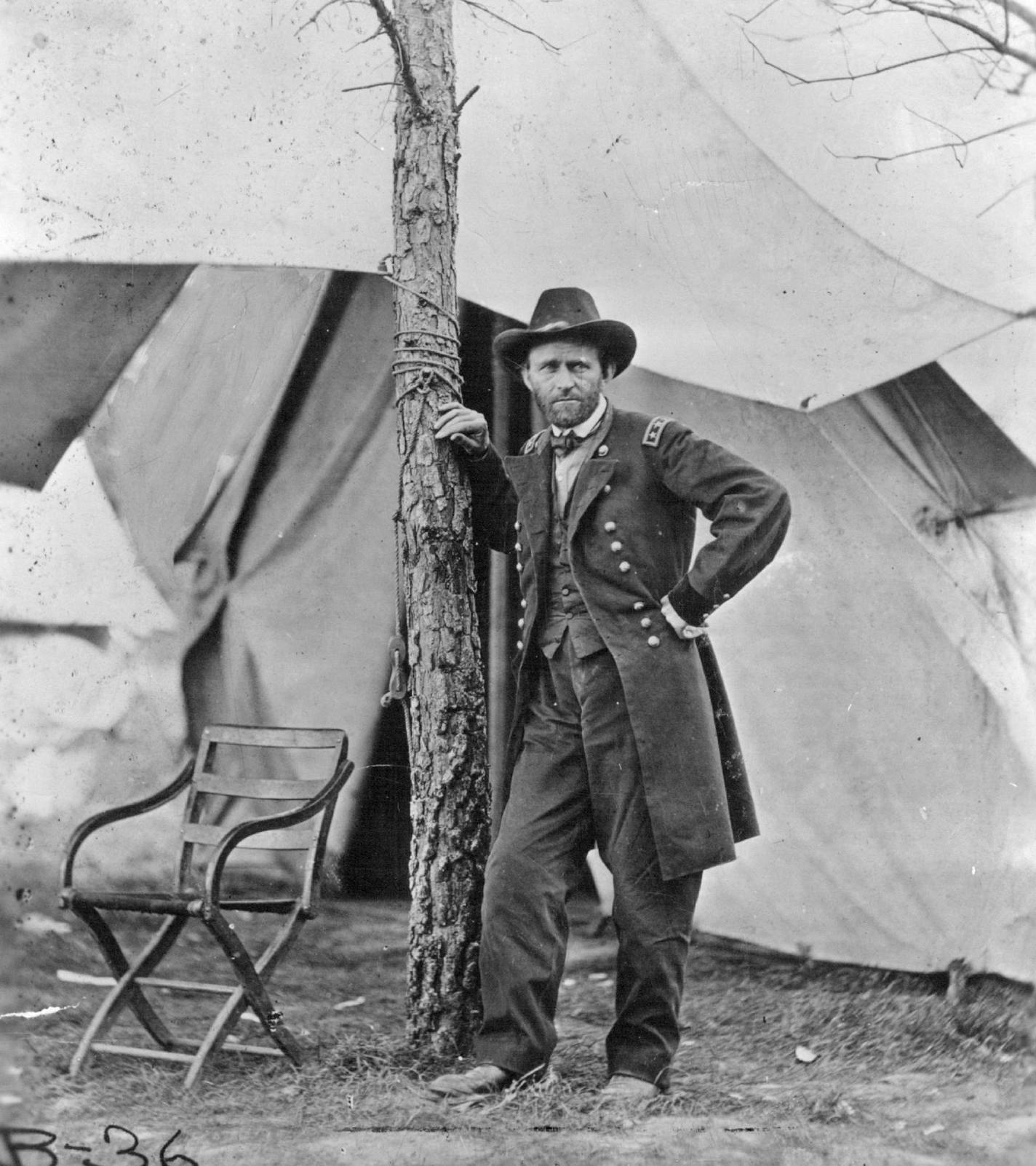 Ulysses S. Grant, photographed by Mathew Brady during the Cold Harbor campaign. National Museum of American History