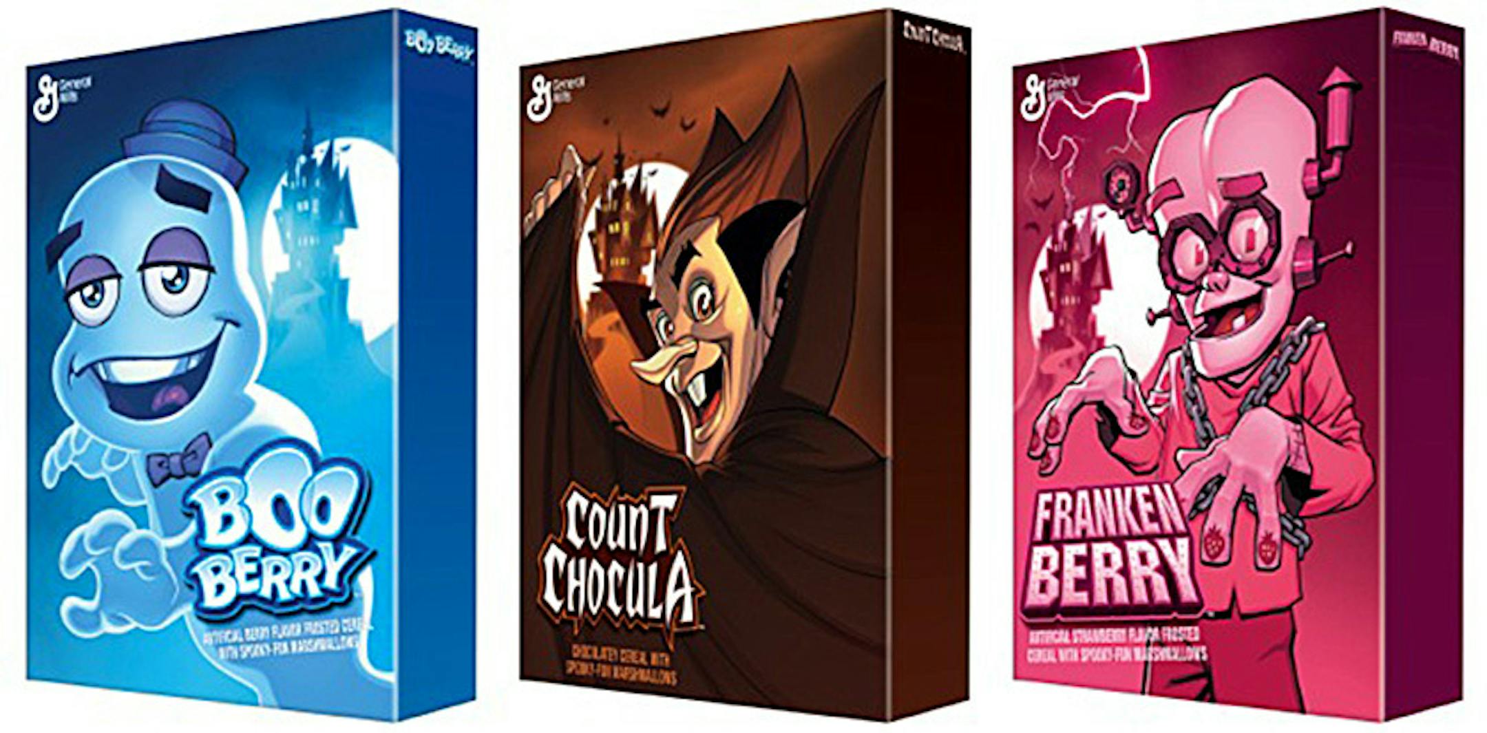 General Mills' new product packaging on Monsters All Retro.