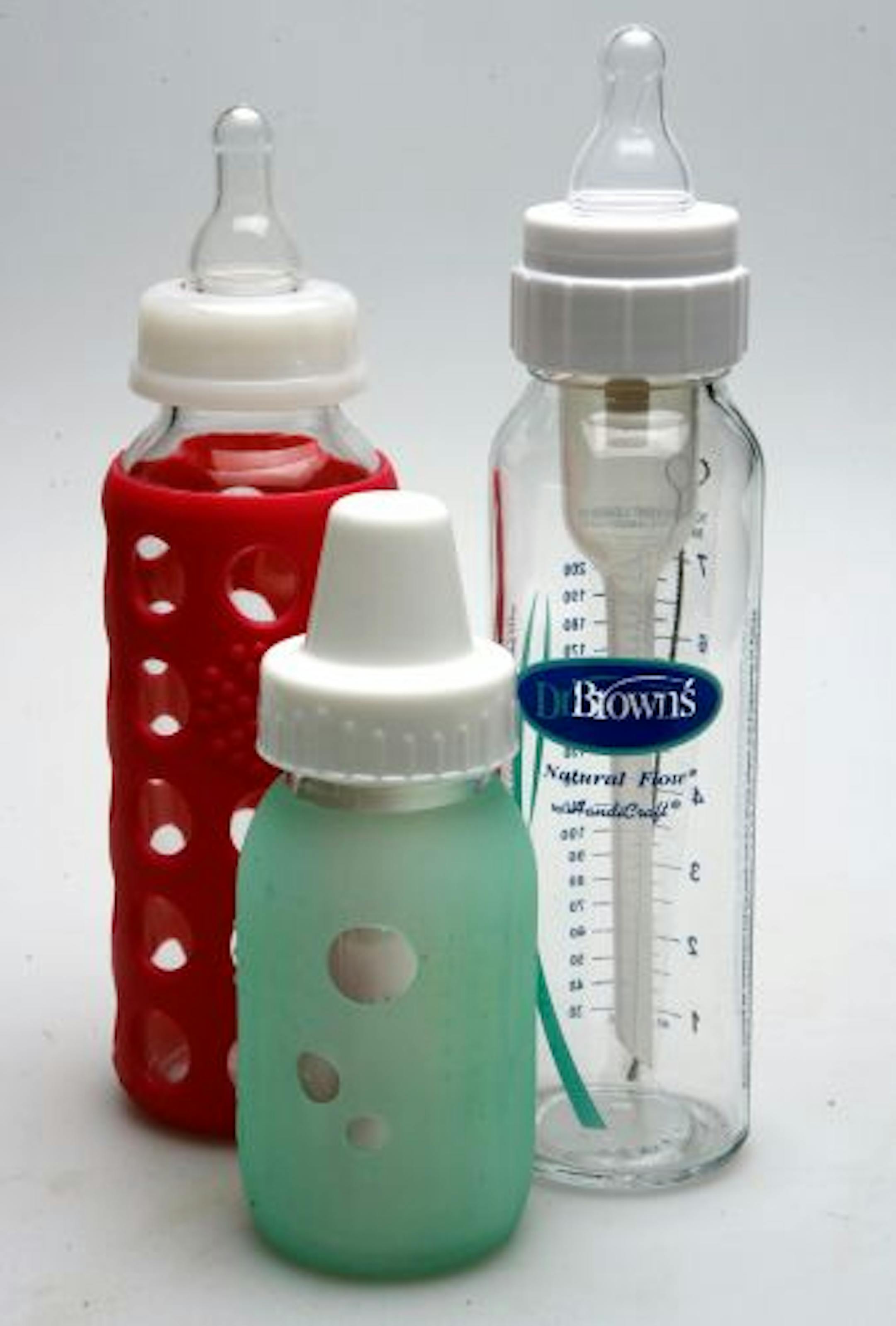 Parents and stores are ditching baby products that contain the chemical bisphenol-A, or BPA for alternative products like these glass bottles.