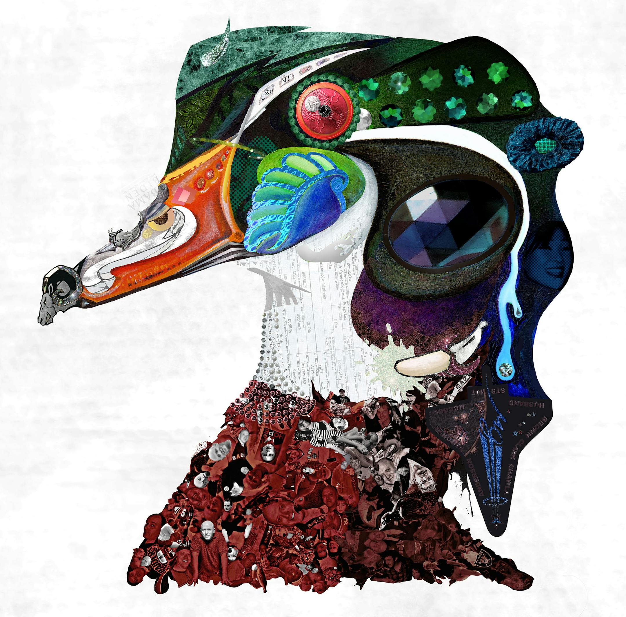 Rob McBroom‚Äôs, "Comrade Tim Taylor," hand embellished digital print.