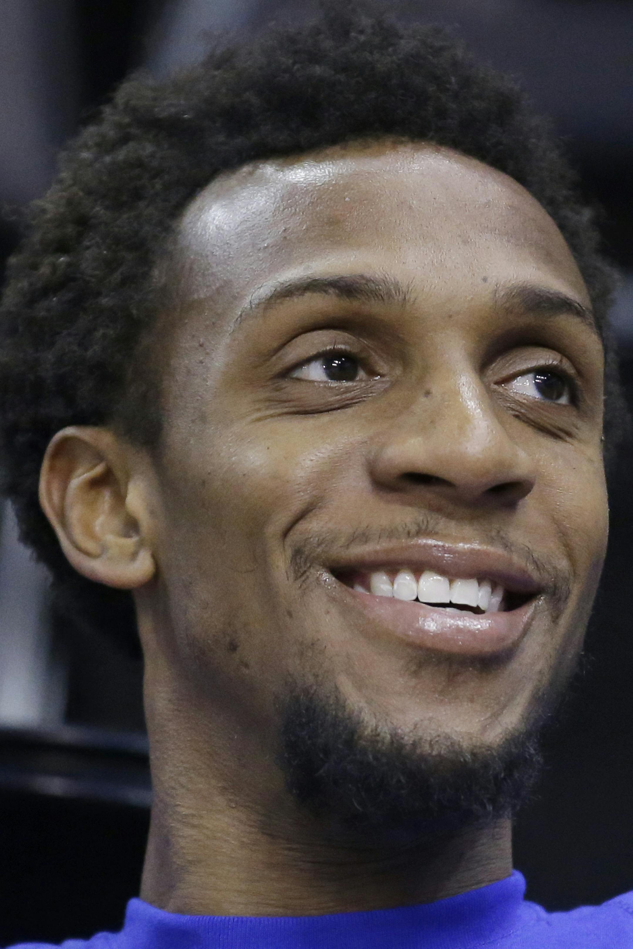 Philadelphia 76ers Ish Smith looks on during practice before the start of their NBA basketball game against the Utah Jazz Monday, Dec. 28, 2015, in Salt Lake City. (AP Photo/Rick Bowmer) ORG XMIT: OTKRB104