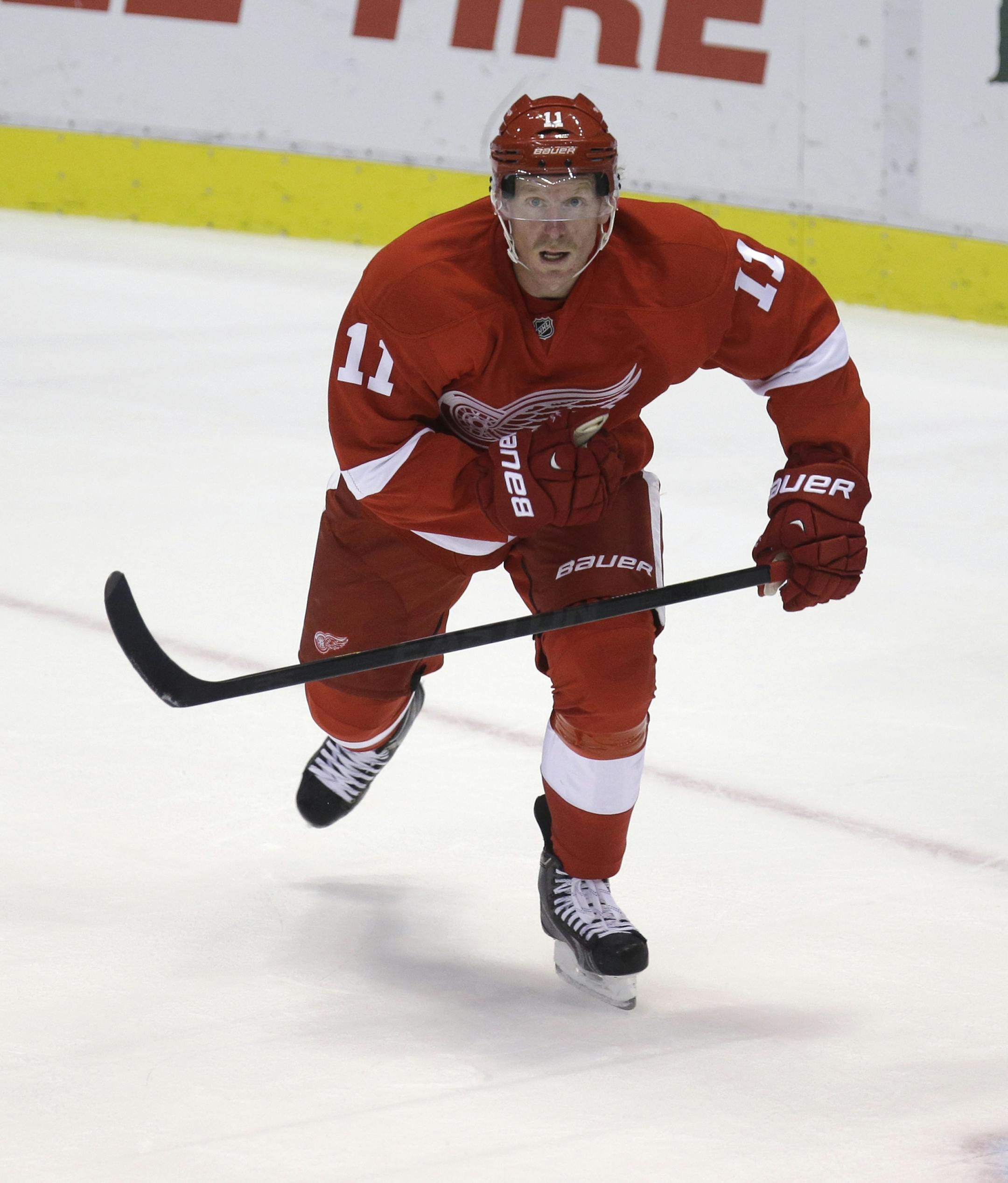 Former Ottawa Senators captain Daniel Alfredsson is now with Detroit.