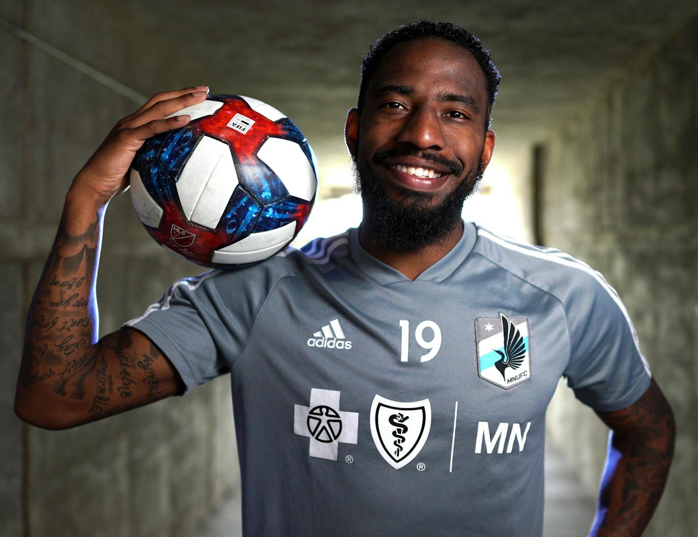 Minnesota Loons Romain Metanire, considered by his coach as the league's best player at his position. ] brian.peterson@startribune.com
Blaine, MN Friday, May 31, 2019