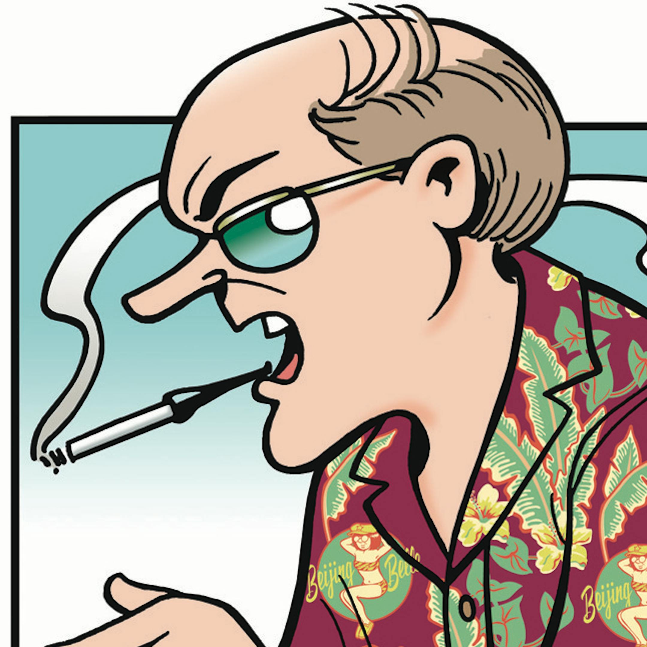 Garry Trudeau's "Doonesbury" character Uncle Duke. Provided by Universal Uclick.