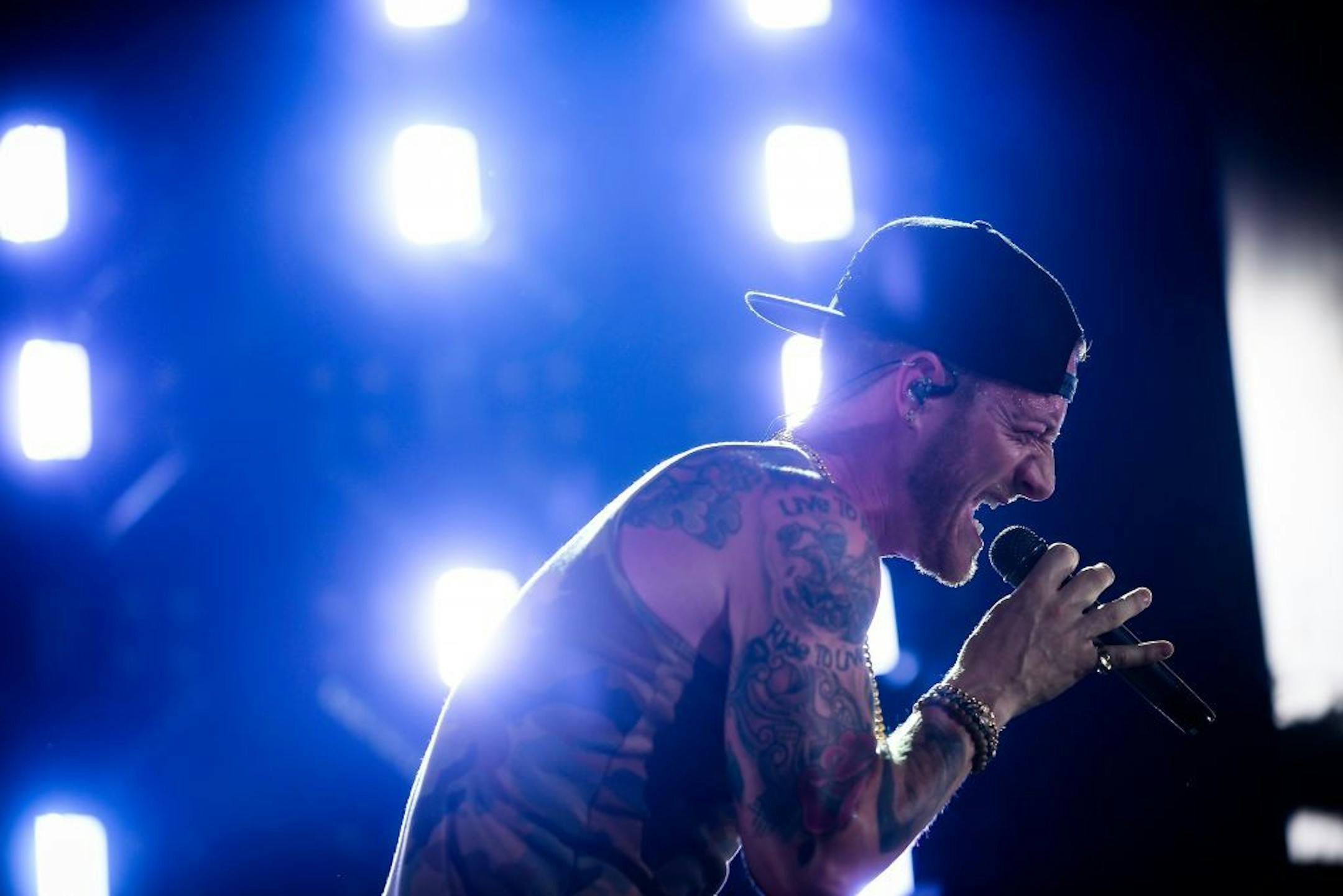 Florida Georgia Line's Tyler Hubbard performed Saturday night at Target Field.
