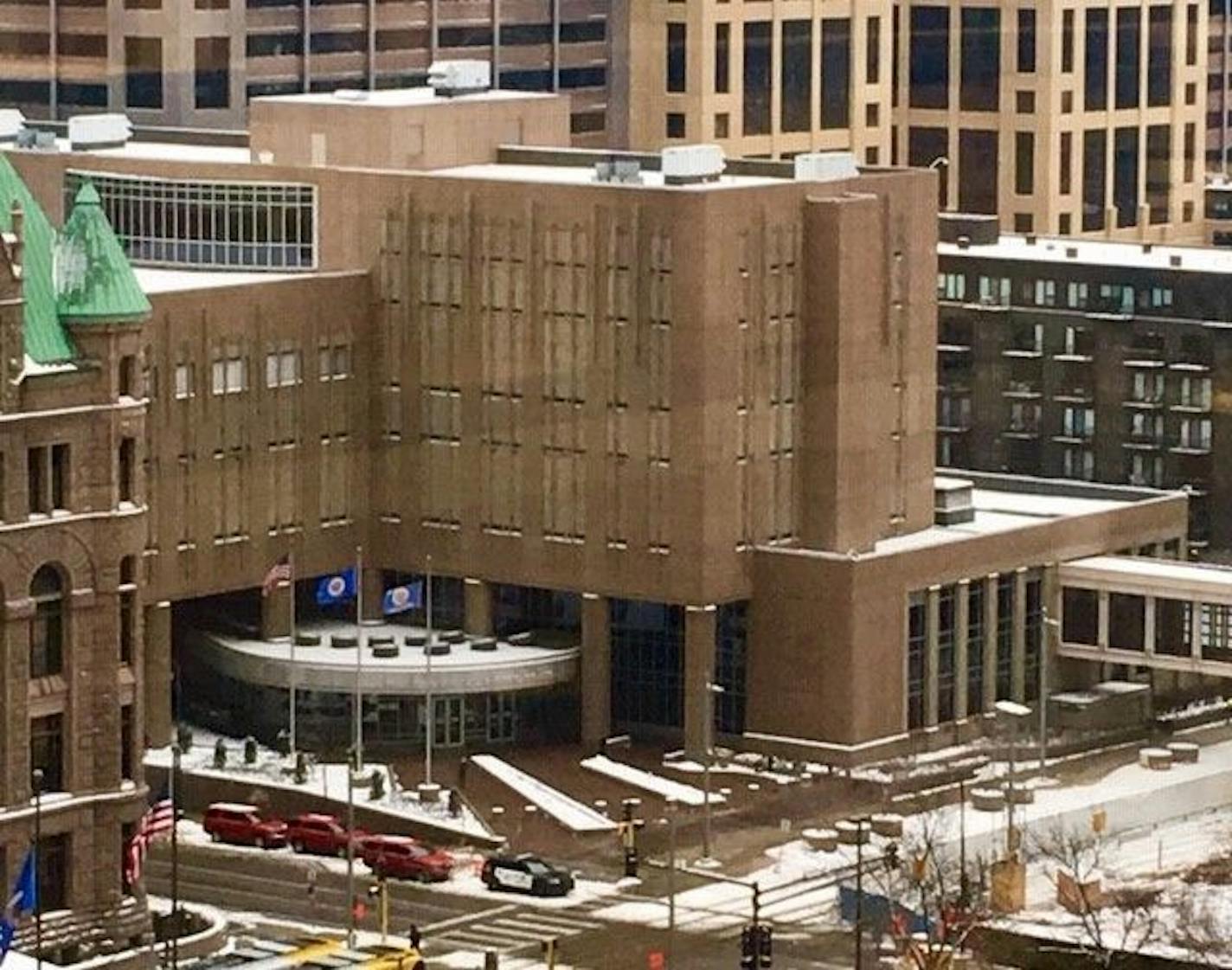 The Hennepin County jail, downtown Minneapolis