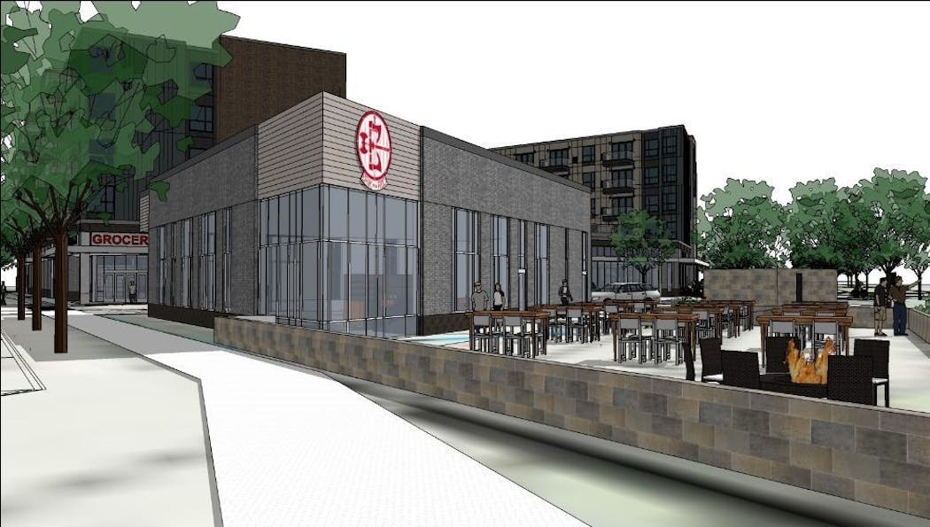 A rendering of the new Erik the Red site at 46th and Hiawatha in Minneapolis, opening in fall 2020.