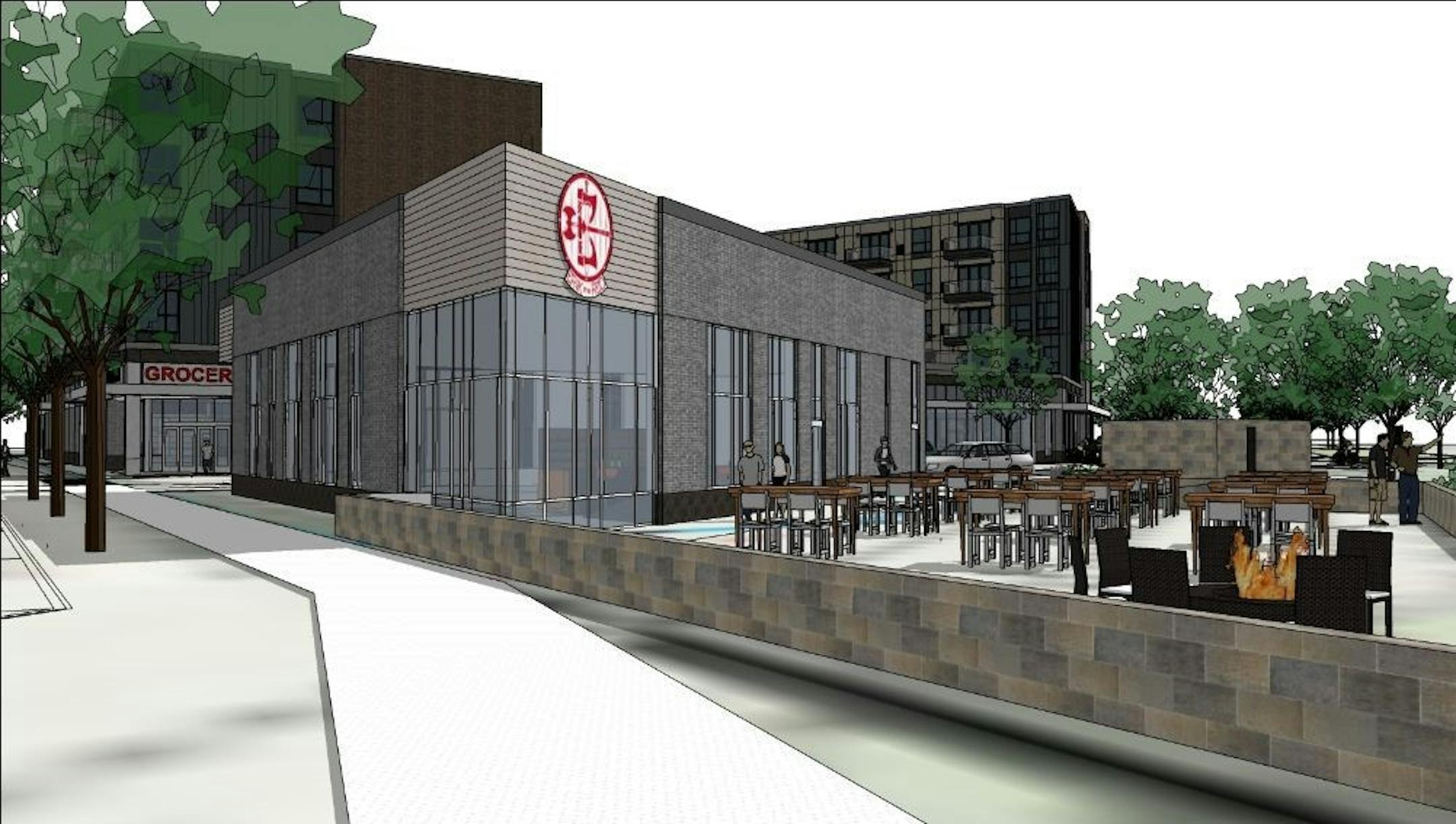 A rendering of the new Erik the Red site at 46th and Hiawatha in Minneapolis, opening in fall 2020.