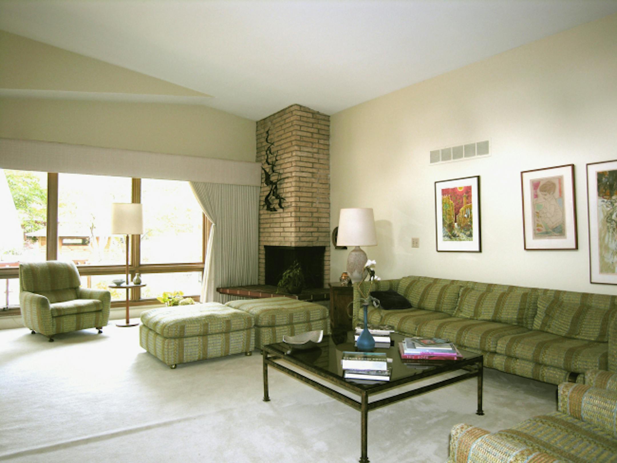Before: The living room had nice space, but needed updating.