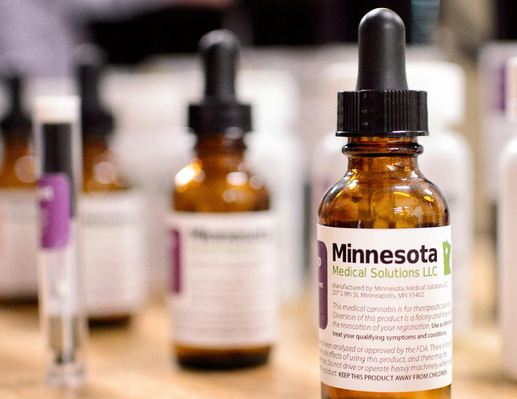 Samples that show what the final Minnesota Medical Solutions medicinal cannabis will look like.