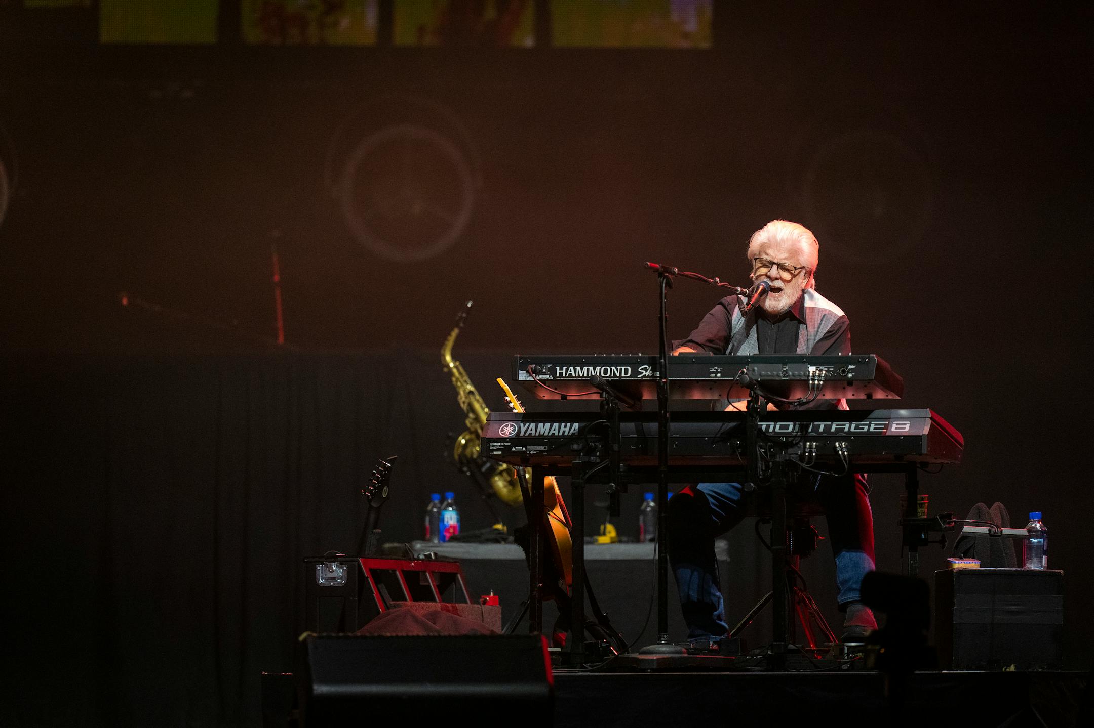 Michael McDonald sings as The Doobie Brothers perform at Xcel Energy Center in St. Paul, Minn. on Friday, Nov. 17, 2023. ] LEILA NAVIDI • leila.navidi@startribune.com