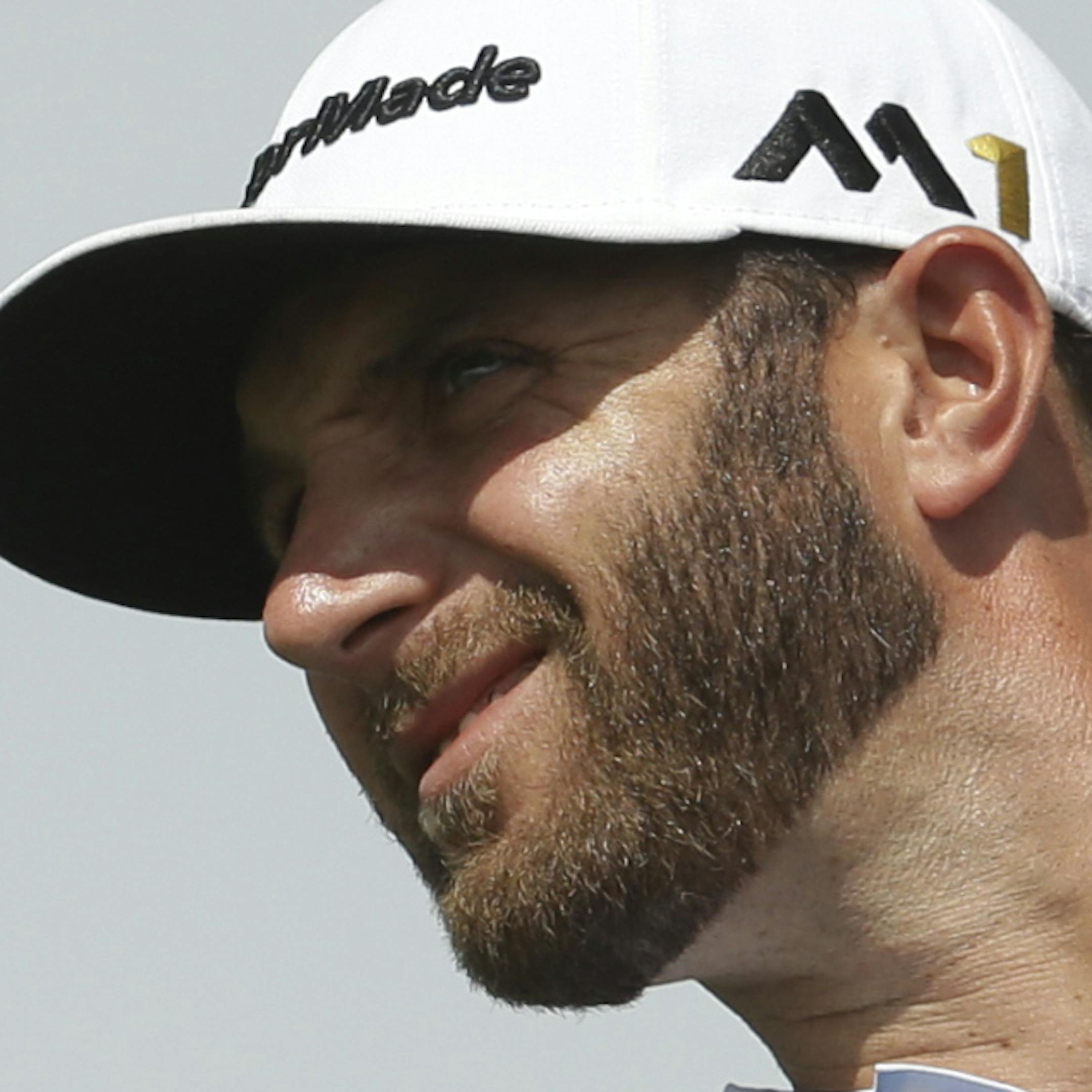 Dustin Johnson tees off during the second round of the Cadillac Championship golf tournament, Friday, March 4, 2016, in Doral, Fla. (AP Photo/Lynne Sladky)
