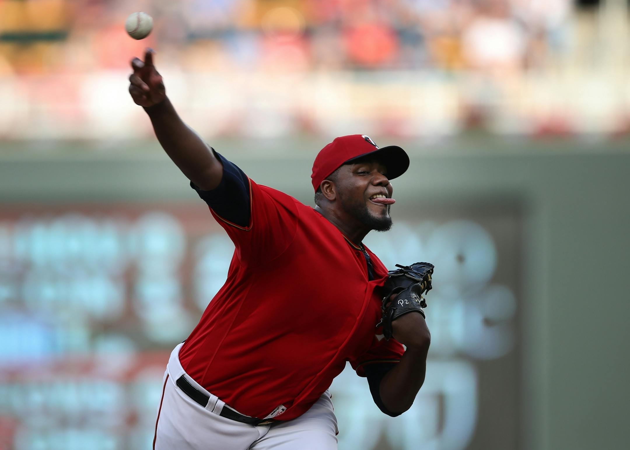 Minnesota Twins starting pitcher Michael Pineda (35) threw a pitch in the first inning at Target Field Tuesday June 18, 2019 in Minneapolis, MN.