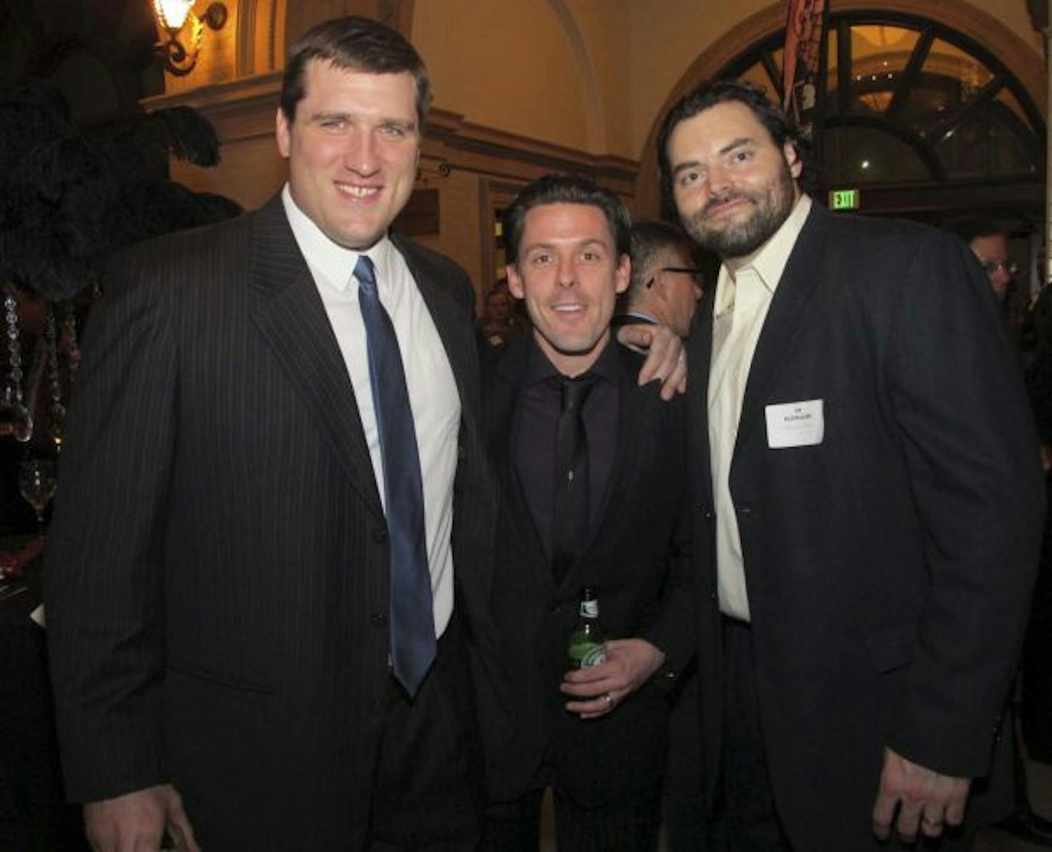 Chris Liwienski, Ryan Garry and Jim Kleinsasser.
