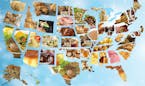 General Mills compiled this map to show top recipe searches on its sites in each state.