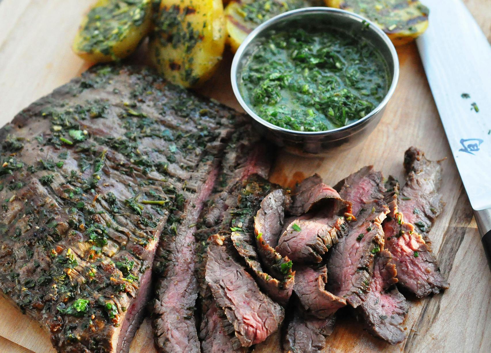 Flank steak makes a great value-priced alternative to tenderloin. 