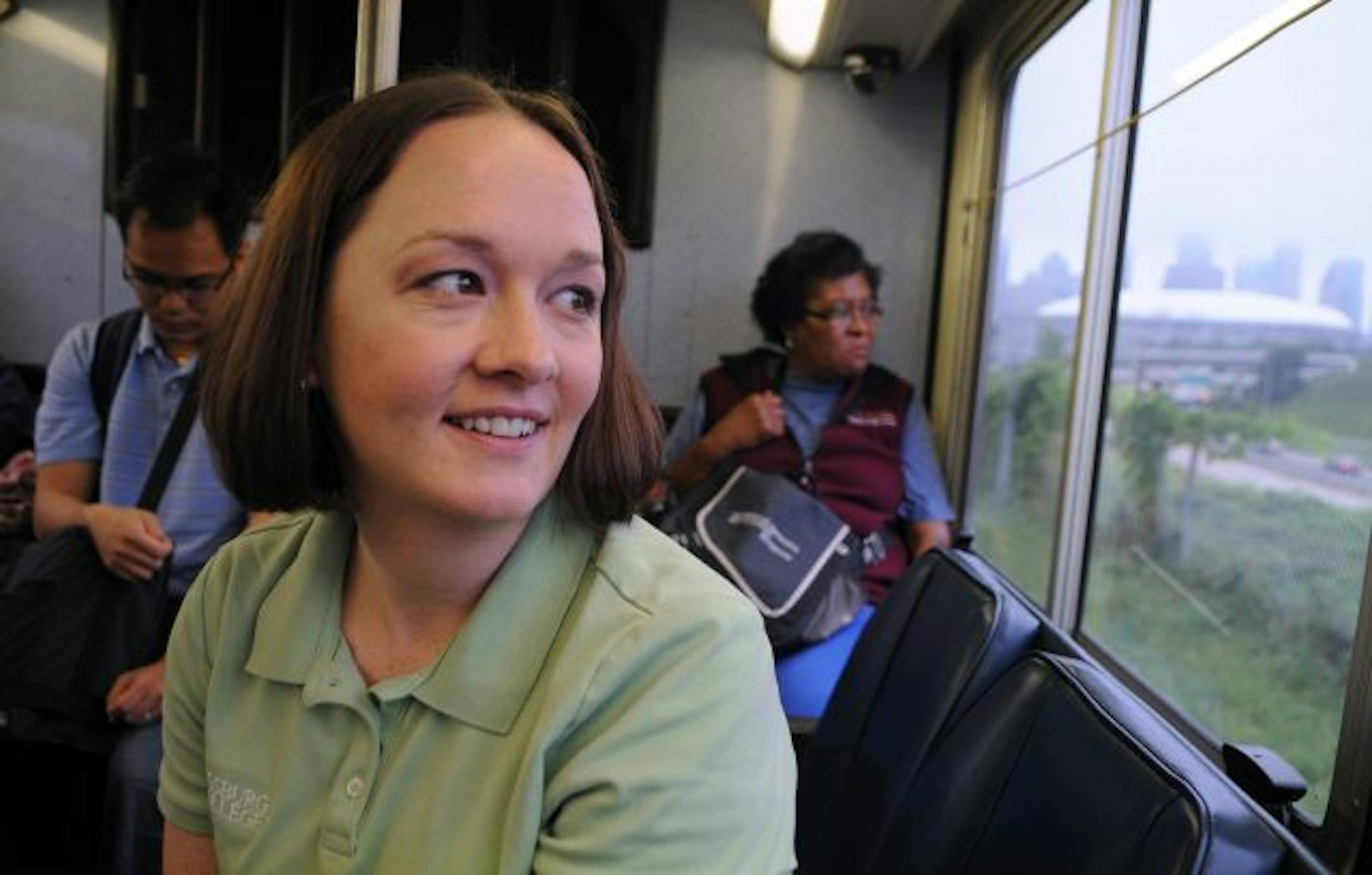 Lori York takes both SouthWest and Metro Transit buses, and she finds SouthWest more in touch with the suburban commuter.