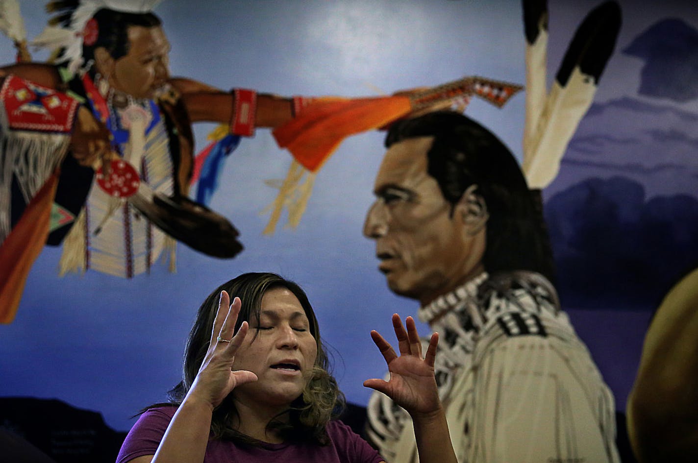 &#x201a;&#xc4;&#xfa;We&#x201a;&#xc4;&#xf4;re supposed to be keepers of the earth&#x201a;&#xc4;&#xb6;. the water is what makes things grow. We are losing that connection,&#x201a;&#xc4;&#xf9; explained tribal member Lisa Deville. Deville, 39, is a mother of five from Mandaree. ] (JIM GEHRZ/STAR TRIBUNE) / November 19, 2013, Mandaree/Fort Berthold Indian Reservation, ND &#x201a;&#xc4;&#xec; BACKGROUND INFORMATION- PHOTOS FOR USE IN FOURTH PART OF NORTH DAKOTA OIL BOOM PROJECT: While the oil industr