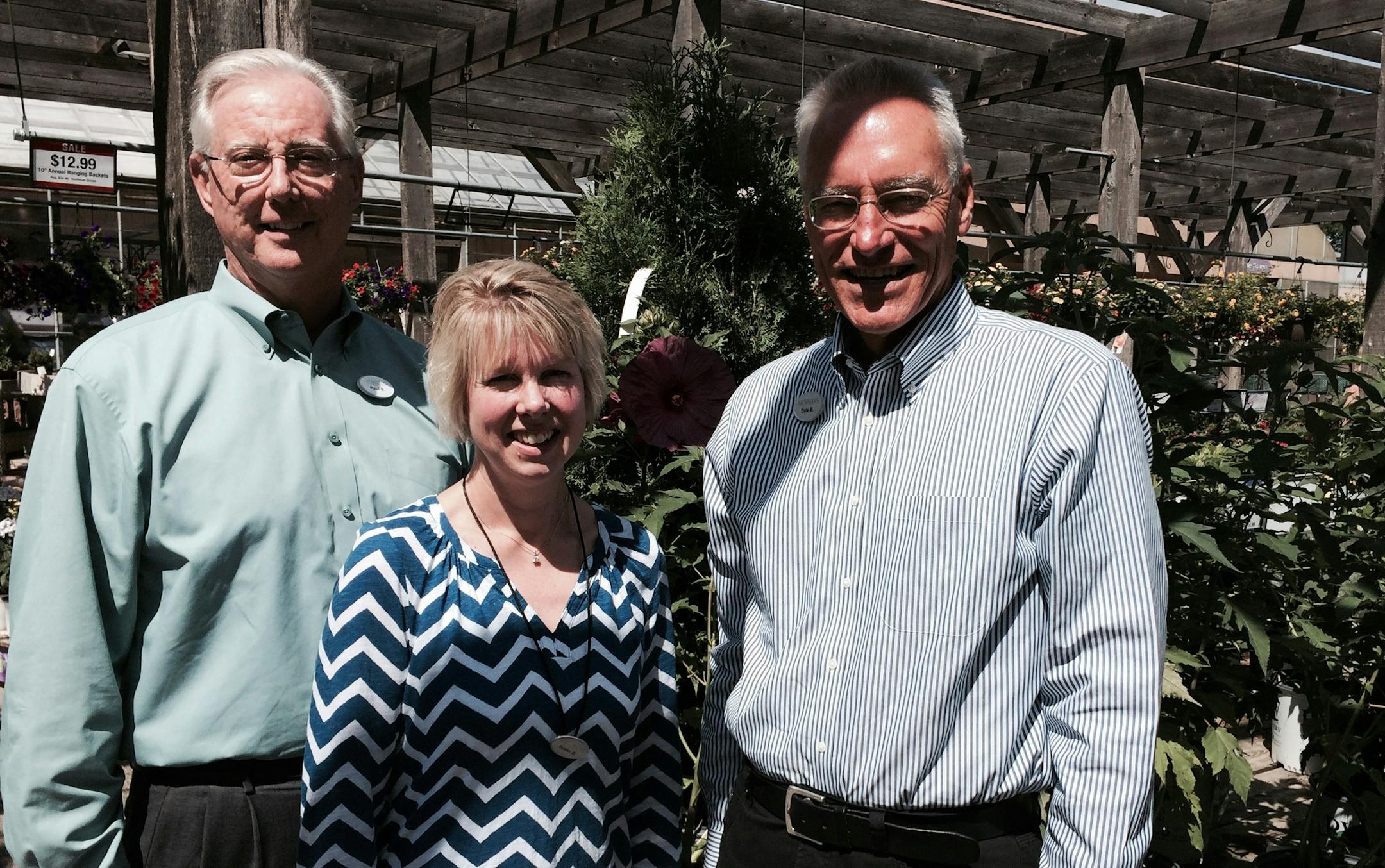 Bachman's President Paul Bachman, Vice President Susan Bachman West and CEO Dale Bachman