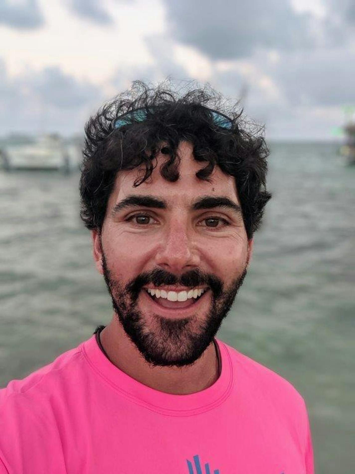 Brent Timm, formerly of Oakdale, on San Pedro, Ambergris Caye, Belize.