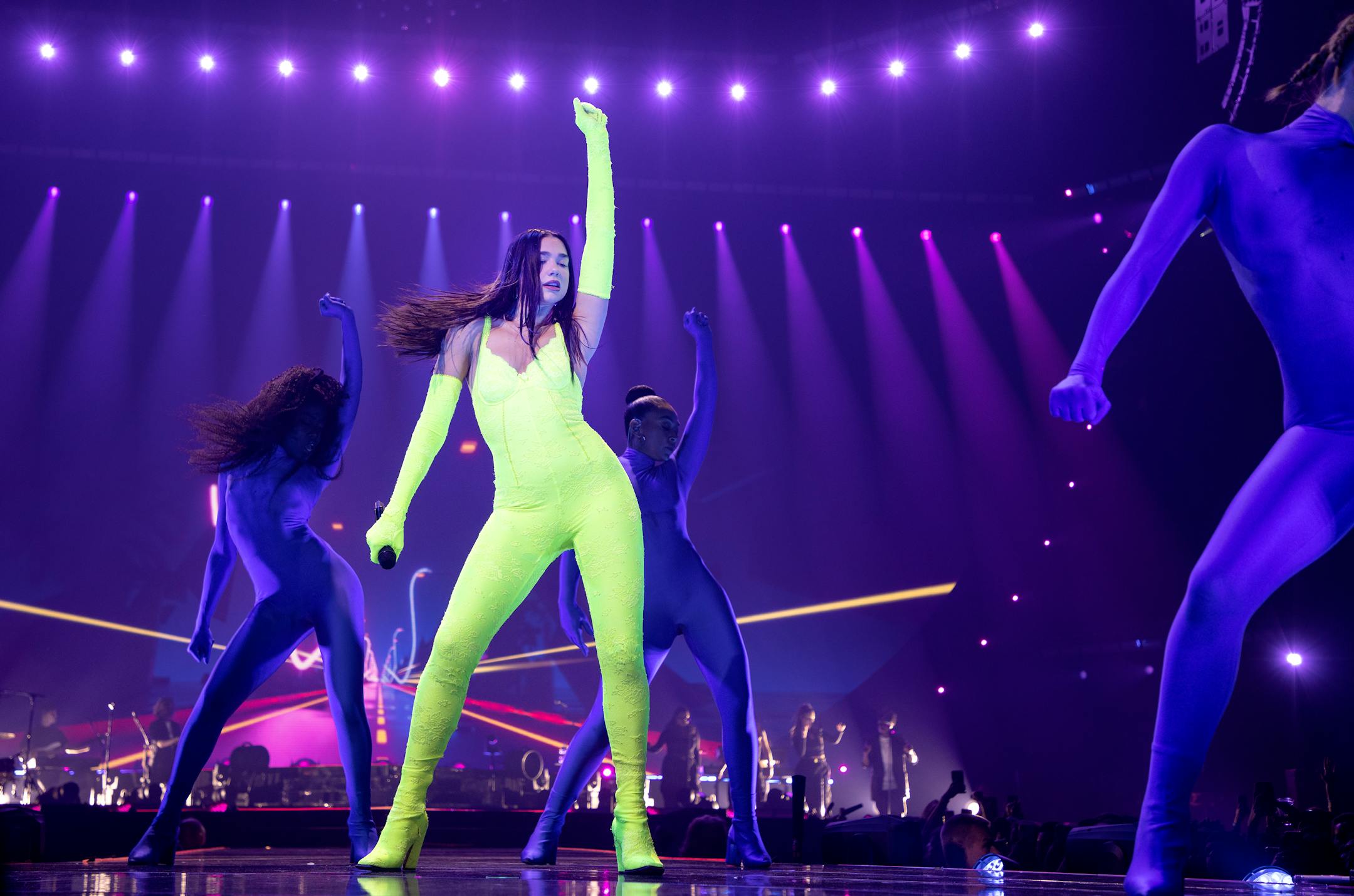Dua Lipa performs Tuesday, March 8, at Target Center in Minneapolis.