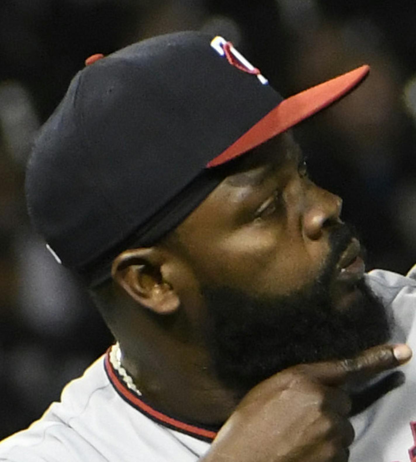 Minnesota Twins relief pitcher Fernando Rodney (56) celebrates after getting the final out against the Chicago White Sox during the ninth inning of a baseball game, Friday, May 4, 2018, in Chicago. The Twins won 6-4. (AP Photo/David Banks)