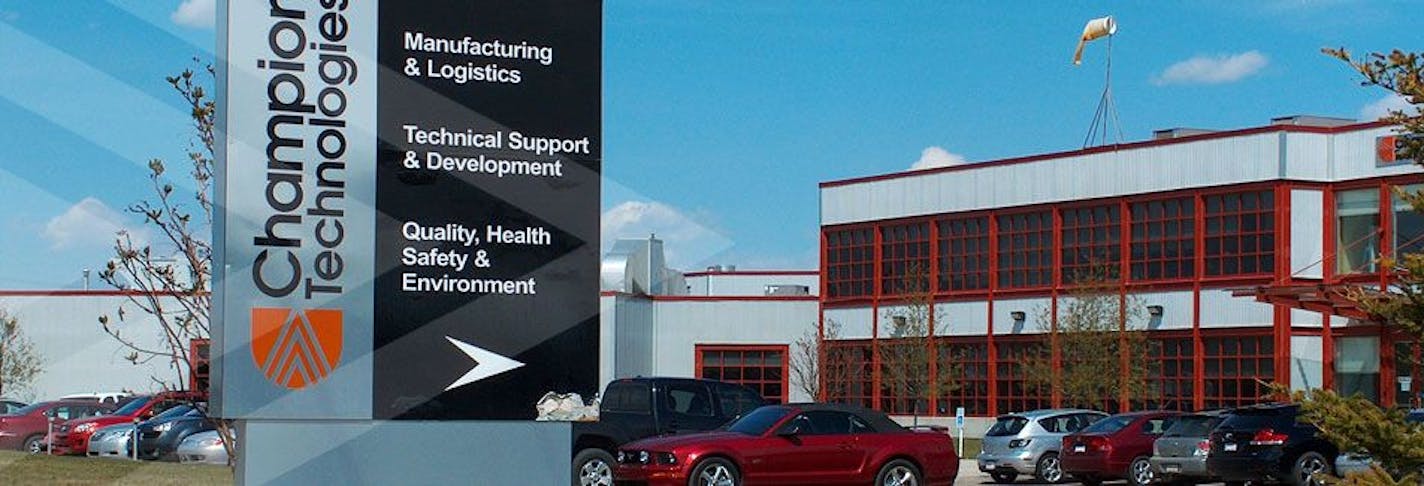 Earlier this month, Ecolab purchased Texas-based Champion Technologies for $2.2 billion, giving it a foothold in the oil business.