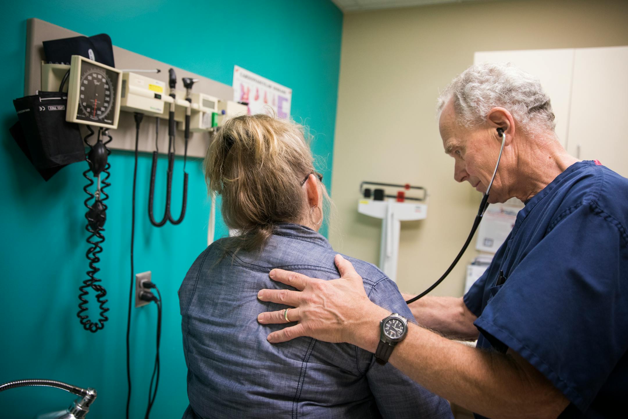 Doctor with a patient at Open Cities Medical Center.