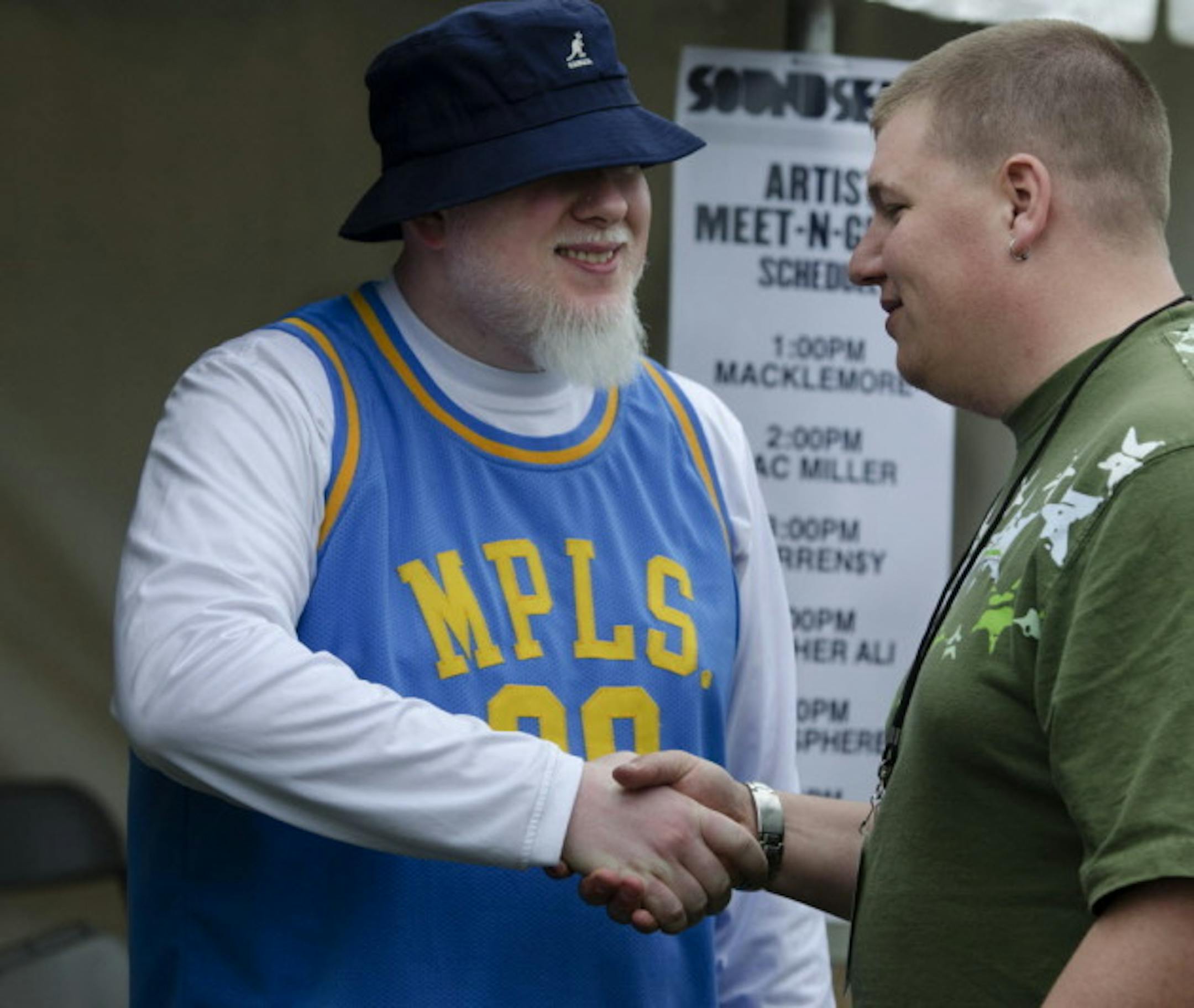 After shaking up Soundset on Sunday, Brother Ali has joined the lineup for the June 12 "Northside" benefit. / Photo by David Brewster