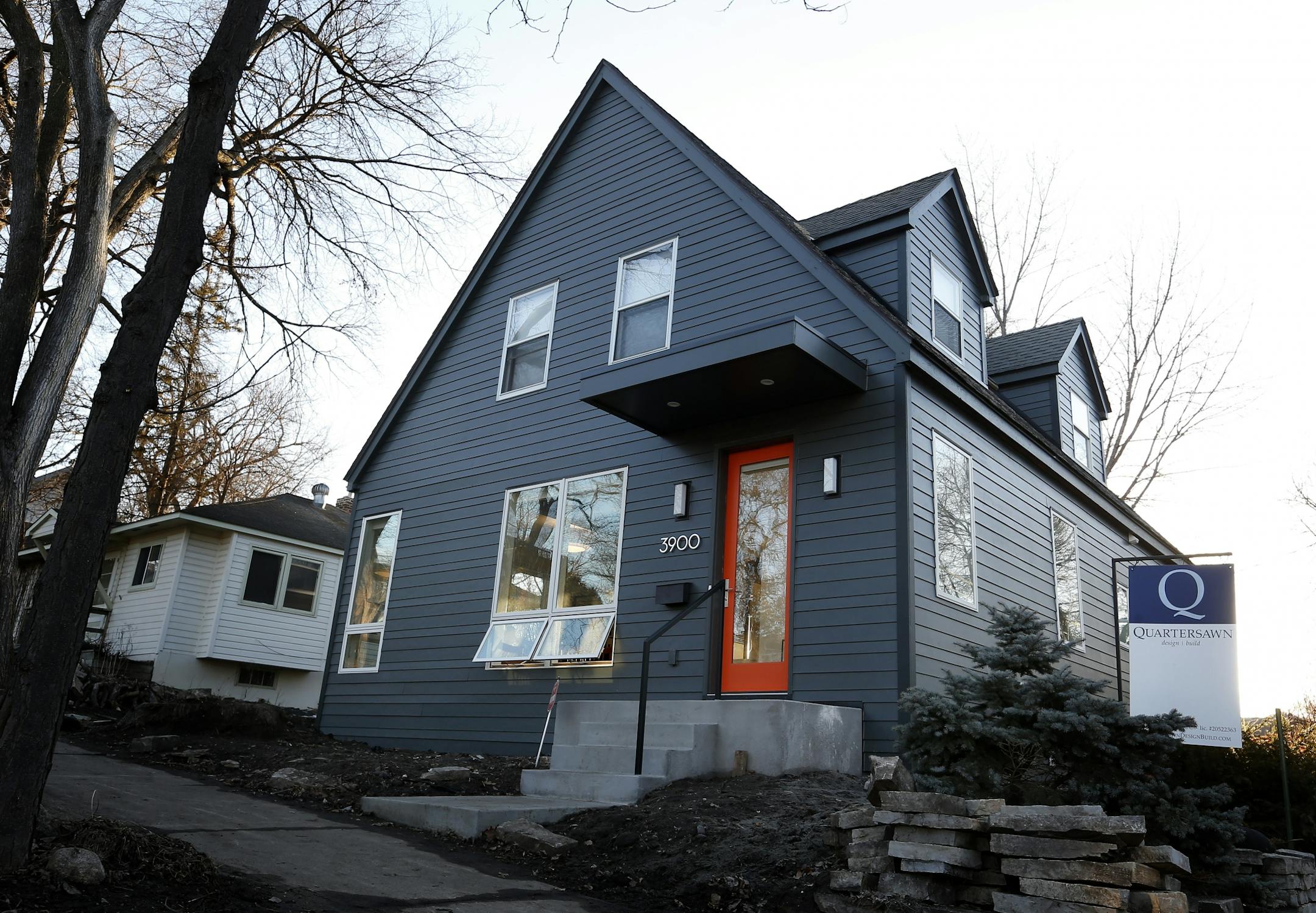 The house, a century-old cottage, was remodeled by Quartersawn.