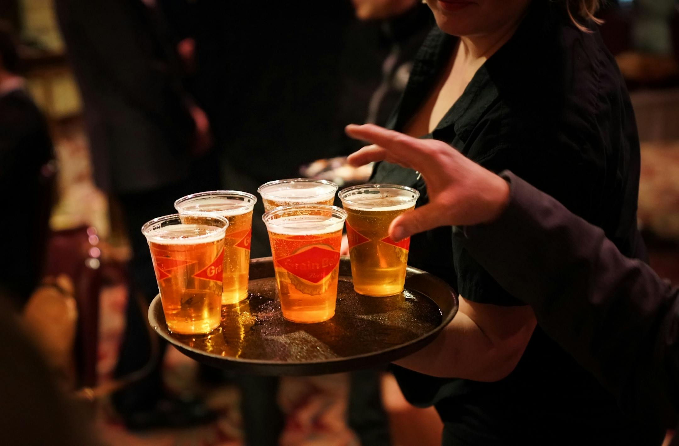 Tommy Rukavina's favorite beer, Grain Belt, was the only one served at the Ranger Party. The biannual Ranger Party was held at Mancini's Char House in St. Paul.