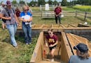 Bailey Tangen, a University of Minnesota graduate student in water resources, led a session on soil health at the University of Minnesota Extension’