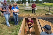 Bailey Tangen, a University of Minnesota graduate student in water resources, led a session on soil health at the University of Minnesota Extension’