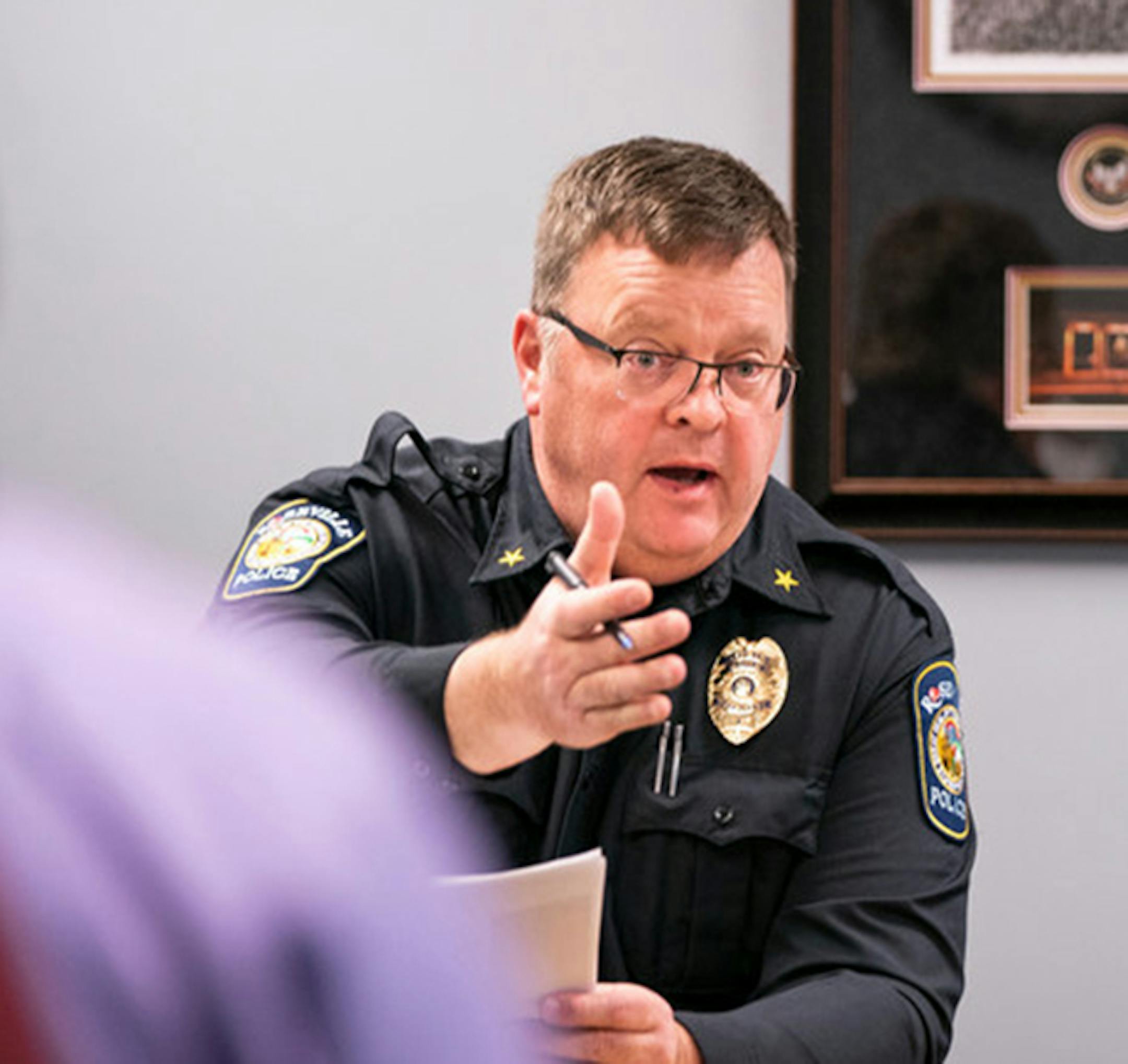Roseville Police Chief Rick Mathwig, shown in December.