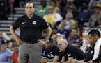 United States head coach Mike Krzyzewski during an exhibition basketball game against China Tuesday, July 26, 2016, in Oakland, Calif. (AP Photo/Marci