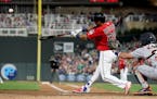 The Twins' Eddie Rosario blasted a three-run homer off Tigers reliever Joe Jimenez, breaking a 3-3 tie in the sixth inning Friday at Target Field.
