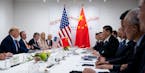 FILE -- President Donald Trump's bilateral meeting with President Xi Jinping of China at the G-20 Summit in Osaka, Japan, June 29, 2019. By allowing t
